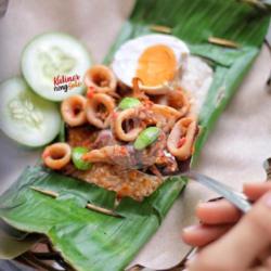 Nasi Bakar Cumi Sambalado