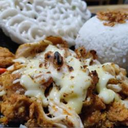 Nasi Ayam Uleg Mozzarella