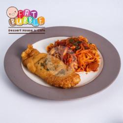 Fettucine With Fried Dory (tomato Or Creamy)