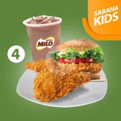 Burger Ayam   Sayap   Milo