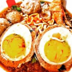 Bakso Super Telor Jumbo Goyang Lidah (isi 1 Bakso Telor Besar   2bakso Halus   Mie / Bihun   Sayur)