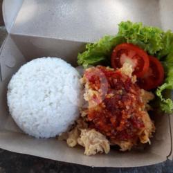 Nasi Sambel Kulit Crispy