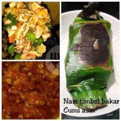 Nasi Timbel Bakar Cumi