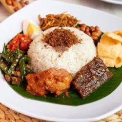 Nasi Rames Teri Tempe