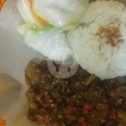 Nasi   Oseng Hati Sapi   Kerupuk Udang