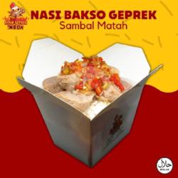 Nasi Bakso Geprek Sambal Matah