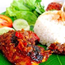 Nasi  Ayam Bakar Penyet Sambal Bawang