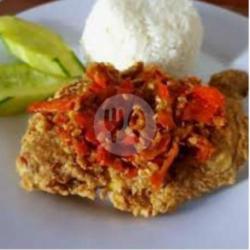 Ayam Sayap Geprek Rawit Merah   Nasi