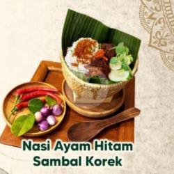 Nasi Ayam Hitam Sambal Korek