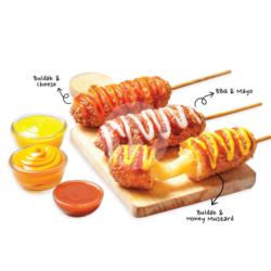 Korean Corn Sausage & Mozza