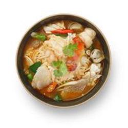 Seafood Noodle Soup (tom Yam Talay)