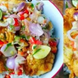 Rice Bowl Ayam Geprek Sambel Matah