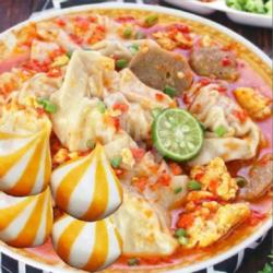 Pangsit Bumbu Seblak Spesial Dumpling Keju