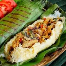 Nasi Bakar Usus Ayam