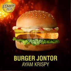 Burger Ayam Krispy - Jontor