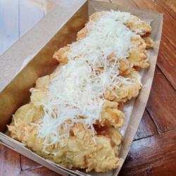 Pisang Goreng Uli Keju (digoreng Dadakan)