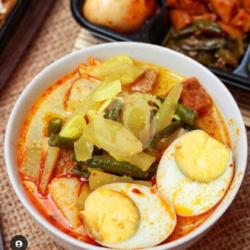 Lontong Sayur Labu Kacang Panjang