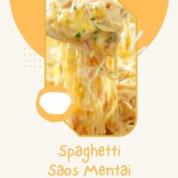 Spaghetti Saos Keju Mentai