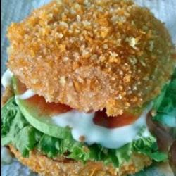 Burger Goreng Ayam Crispy Telur