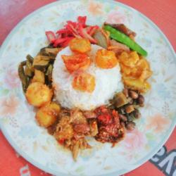 Nasi Vegetarian Komplit