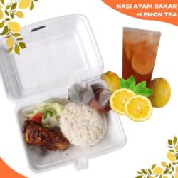 Paket Nasi Ayam Bakar   Lemon Tea Ice