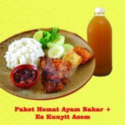 Paket Hemat Ayam Bakar & Es Kunyit Asem