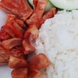 Nasi   Sosis Saus Mayo