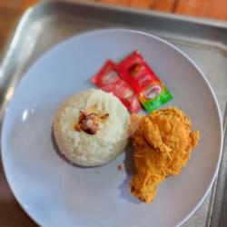 Nasi  Paha Ayam Crispy