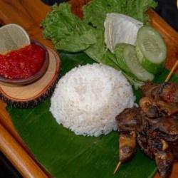 Nasi Liwet Ati Ampla Goreng Dan Telor Balado