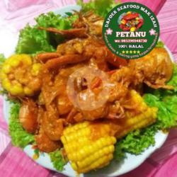 Kepiting Mix Udang Jagung Saus Padang