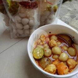 Baso Aci Cuankie Mozarella Telor Acak