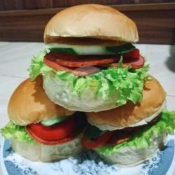 Roti Burger Jumbo Beef Telor