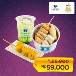 Es Pandan Kelapa Muda Paket Oden Siomay Udang