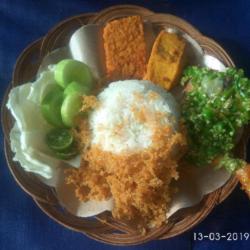 Nasi   Paha Kremes   Tahu   Tempe