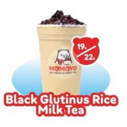 Black Glutinous Rice Milk Tea (large)