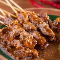 Sate Ayam 15 Tusuk Tanpa Kulit Campur Bumbu Kacang