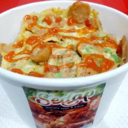 Rice Bowl Telur Sosis Saus Pedas