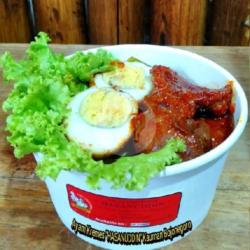 Rice Bowl Krengsengan Ati Ampela   Telor