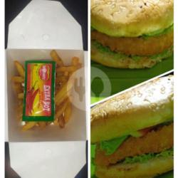 Chicken Burger    Kentang