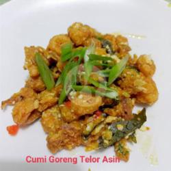 1 Porsi Cumi Goreng Telor Asin   Nasi