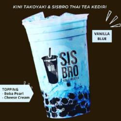 Vanilla Blue Boba Cheese Drink