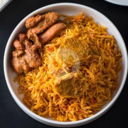 Egg Biryani With Chicken Tikka