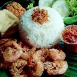 Nasi Udang Tahu,tempe Telur