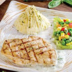 Grilled Chicken Breast W/ Basil Sauce