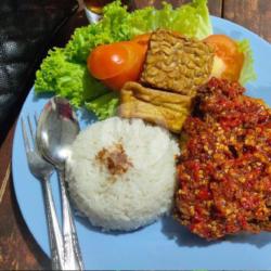 Nasi Ayam Panggang Penyet Sambel Mercon