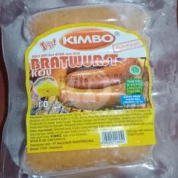 Sosis Kimbo Bratwurst Keju Berat 500g Isi 10 Batang