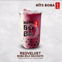 Redvelvet Boba Milk Machiato