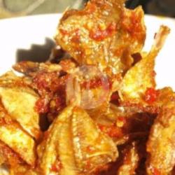 Ikan Asin Kipas Bulu Ayam..balado Kering Pedas Gurih