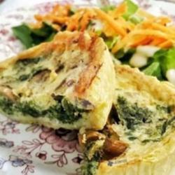 Quiche Spinach Mushroom