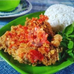 Nasi Ayam Geprek Dada Filet Tanpa Tulang